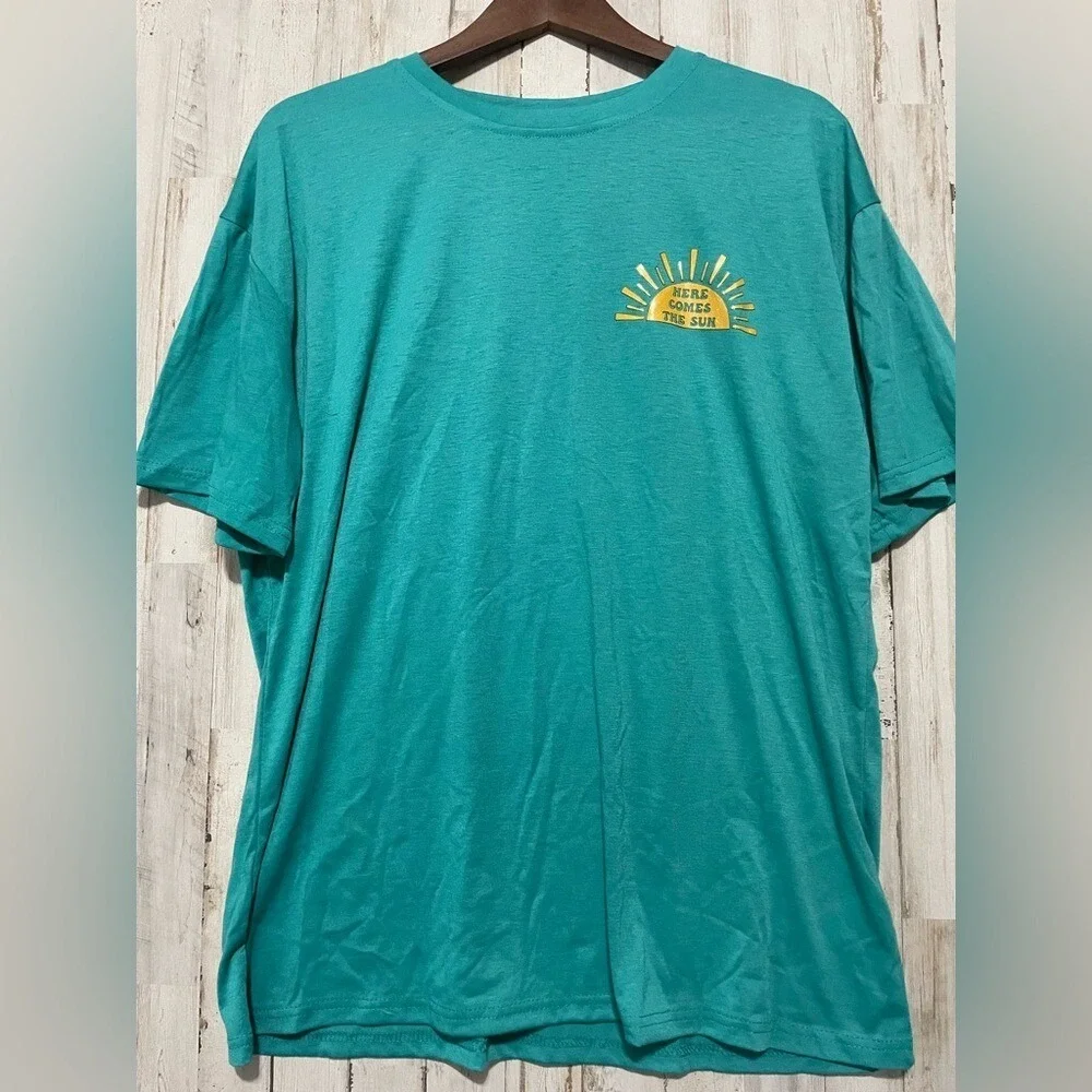 SHEIN "Here Comes the Sun" Summer T-Shirt - Picture 3 of 6